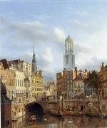 unknow artist European city landscape, street landsacpe, construction, frontstore, building and architecture. 141 oil painting on canvas